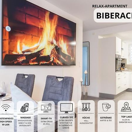 Relaxapartment 15 Massagesessel Smarttv Kueche Biberach an der Riss Bagian luar foto